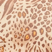 Plus Floral and Animal Print Cami Maxi Dress