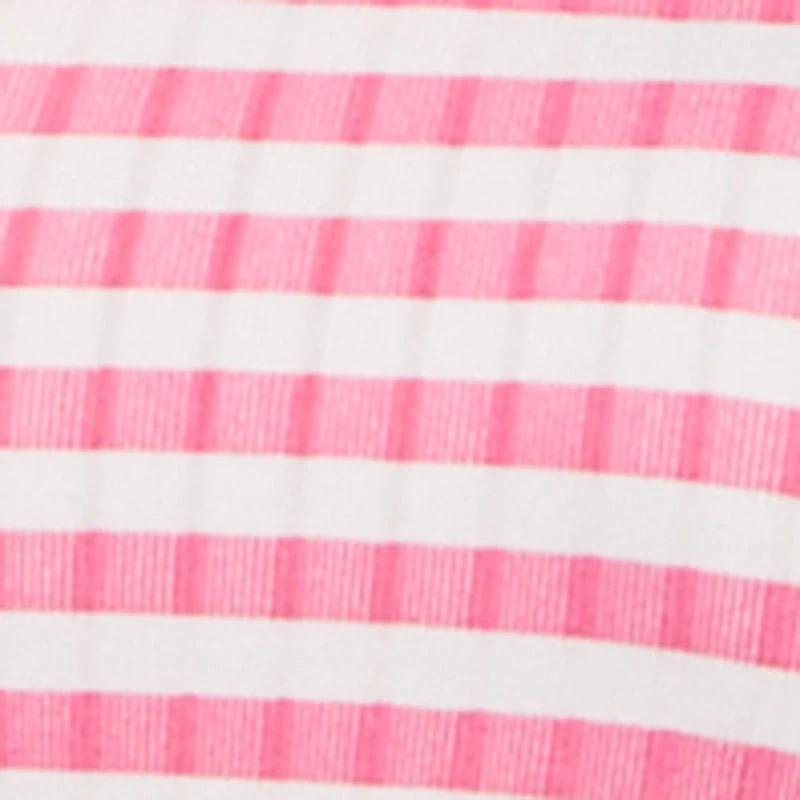 Plus Striped Rib Knit Side Slit Cami Maxi Dress