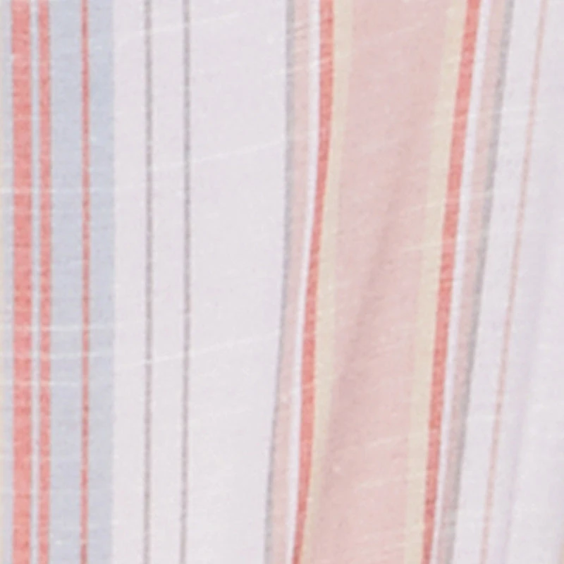 Plus Striped Wood Beaded Trim Jumpsuit