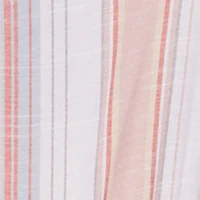 Plus Striped Wood Beaded Trim Jumpsuit