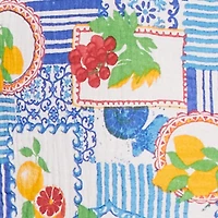 Plus Gauze Knit Patterned Scoop Neck Jumpsuit