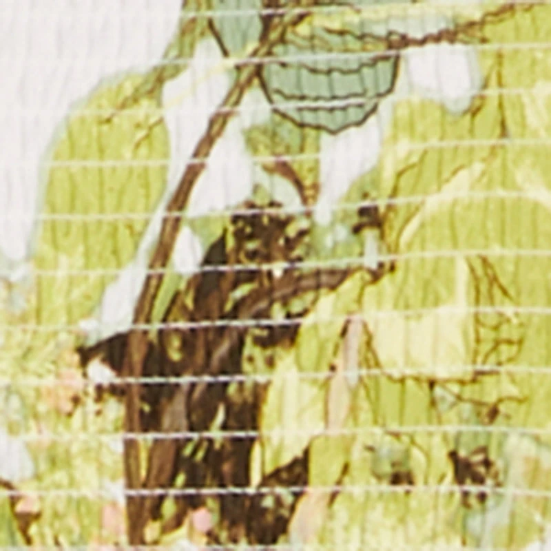 Plus Leaf Print Smocked Tube Jumpsuit