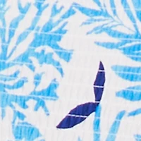 Plus Patterned Smocked Tube Jumpsuit