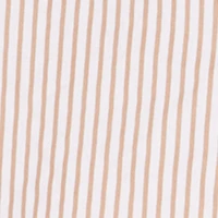 Striped Bubble Sleeve Cropped Button Front Shirt