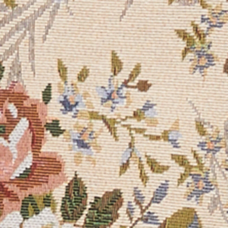 Floral Jacquard Lace Up Back Corset