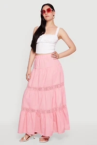 Lace Trim Milkmaid Bustier Crop Top
