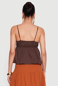 Babydoll Lace Trim Cami