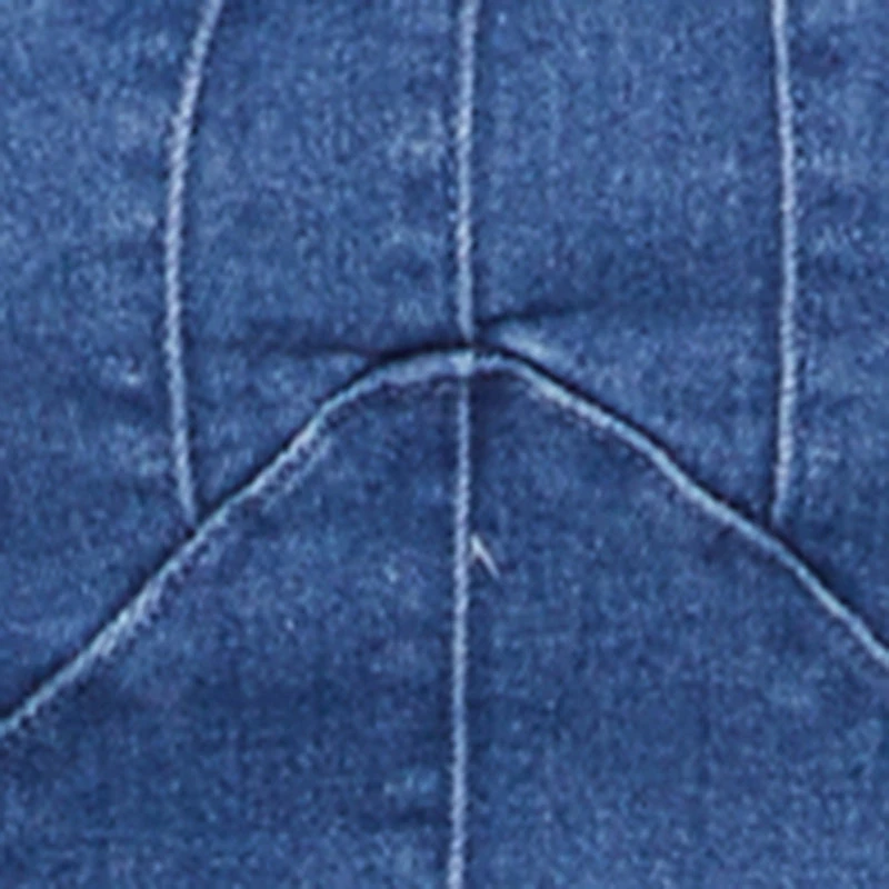 Denim Frayed Hem Peplum Tube Top