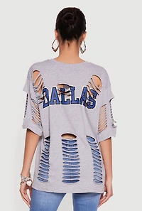 Laser Cut Graffiti Graphic Tunic Tee