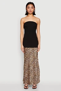 Womens Ruched Side Tube Top, M