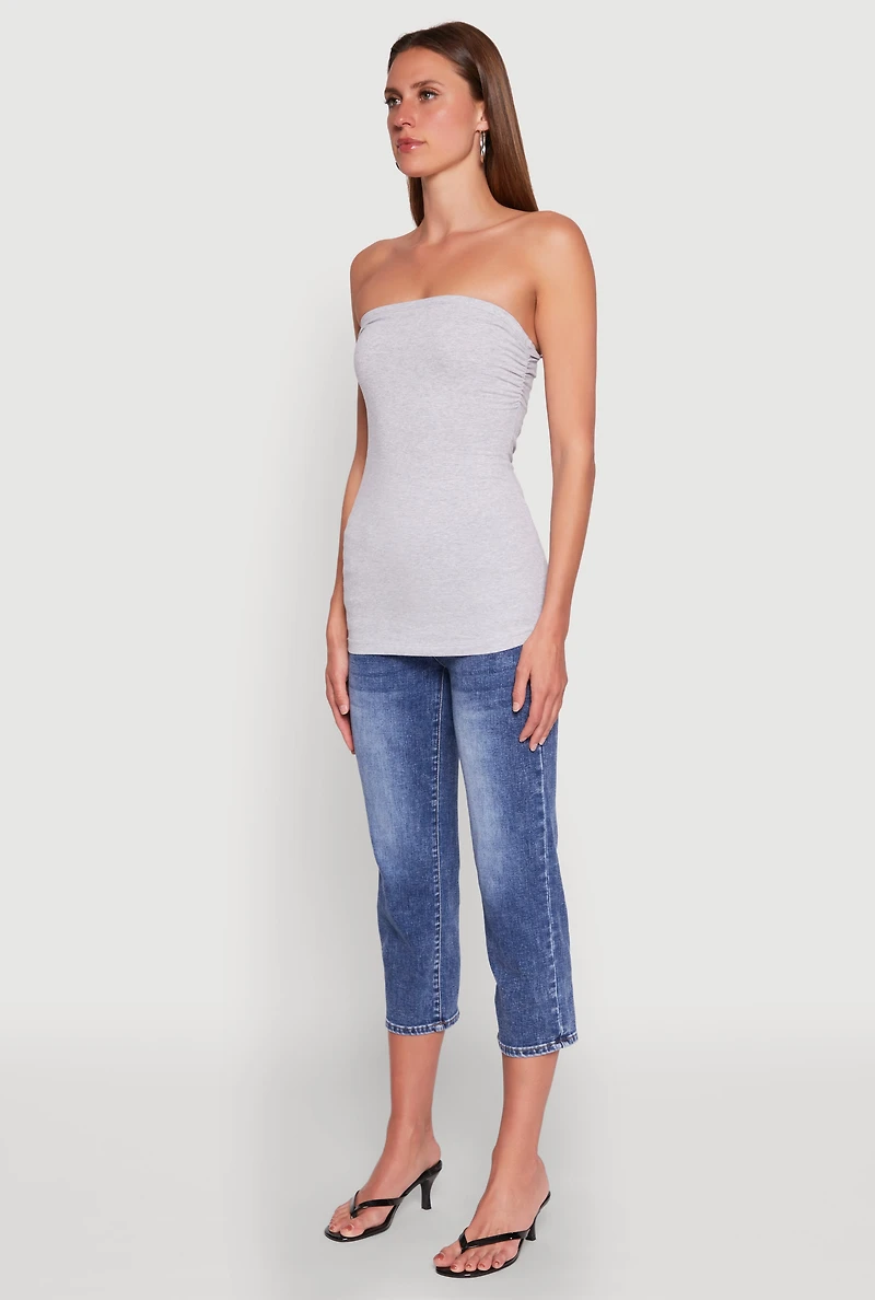 Ruched Side Tube Top