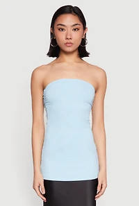 Womens Ruched Side Tube Top,