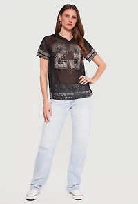 23 Rhinestone Studded Jersey