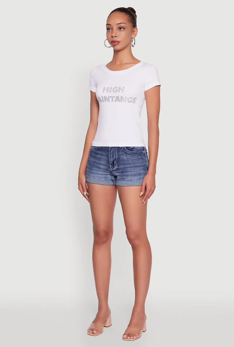 Graphic Print Crew Neck T-Shirt