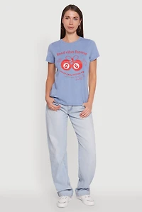 Mineral Wash Good Vibes Forever Graphic Tee