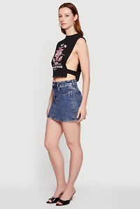 Be Wild and Strong Rose Graphic Tank Top