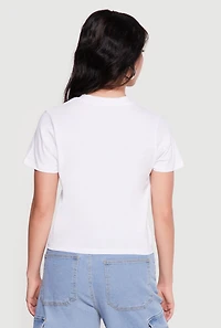 Cherry Bow Graphic Short Sleeve Tee