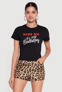 Kiss Me Its My Birthday Graphic Tee