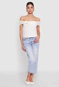 Iris Off The Shoulder O Ring Top