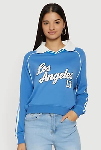 Los Angeles 13 Graphic Polo Sweatshirt