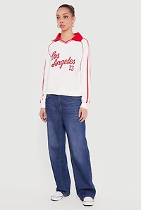 Los Angeles 13 Graphic Polo Sweatshirt