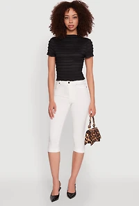 Womens Tiered Short Sleeve Top,