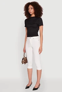 Womens Tiered Short Sleeve Top,