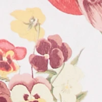 Patterned Ruched Side Tube Top