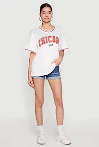 City Graphic Jersey Top