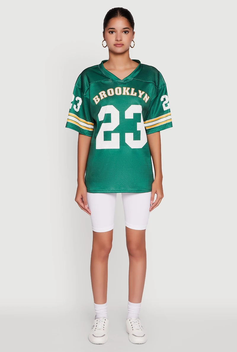 Womens Brooklyn 23 Graphic Football Jersey,