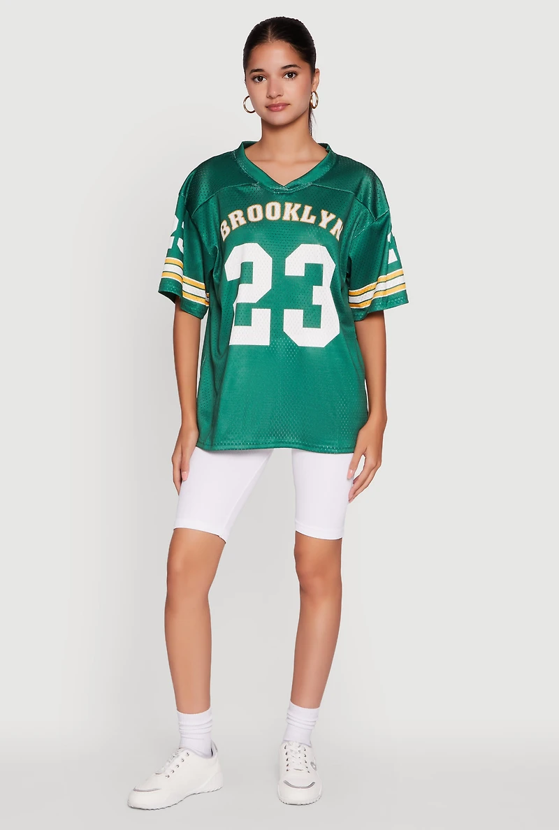 Womens Brooklyn 23 Graphic Football Jersey,