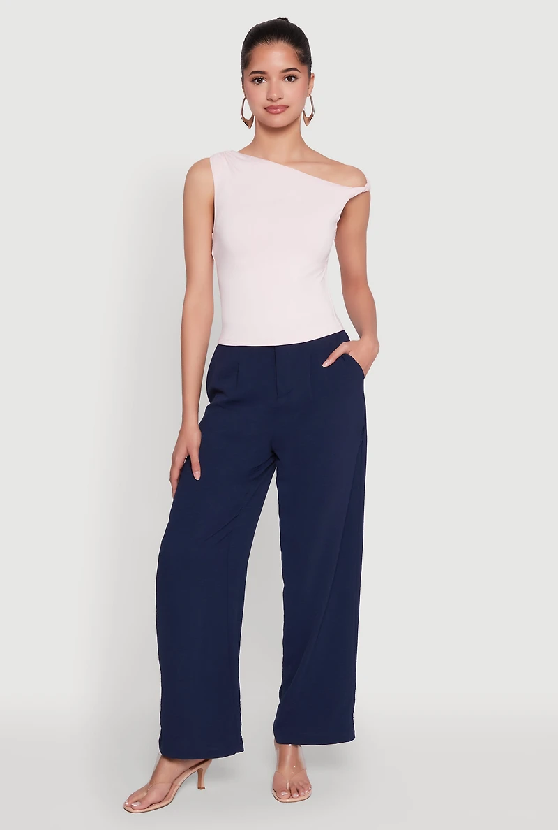 Almost Famous Twist Sleeve Blouse