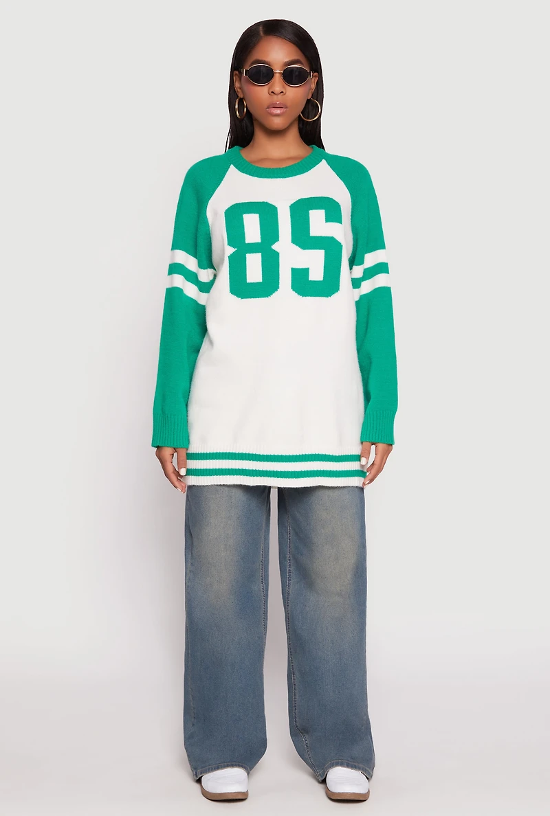 Womens Daisy 85 Raglan Sleeve Tunic Sweater,