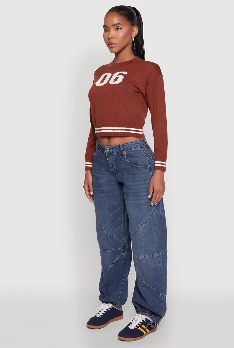 Womens 06 Cropped Sweater, L