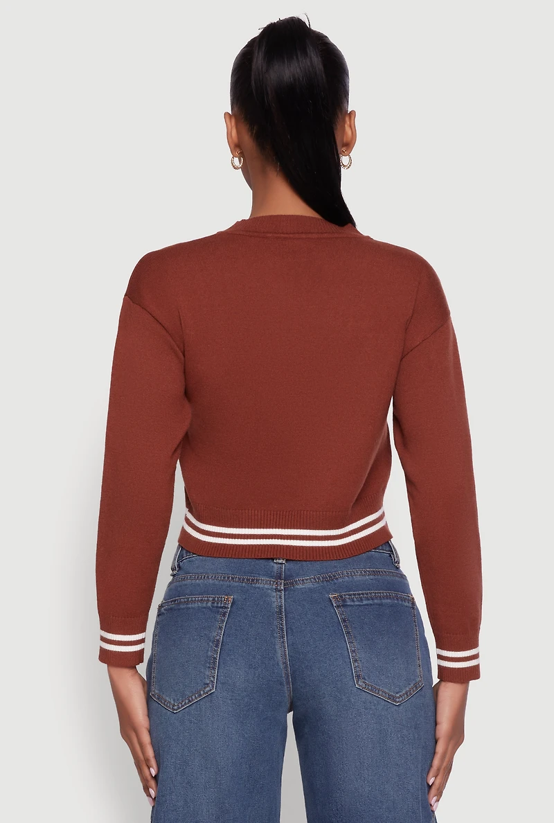 Womens 06 Cropped Sweater, L