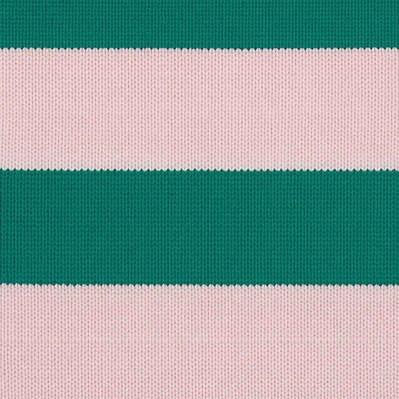 Striped Long Sleeve Polo Sweater