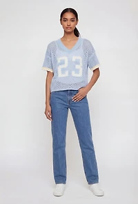 Crochet 23 Graphic Football Jersey