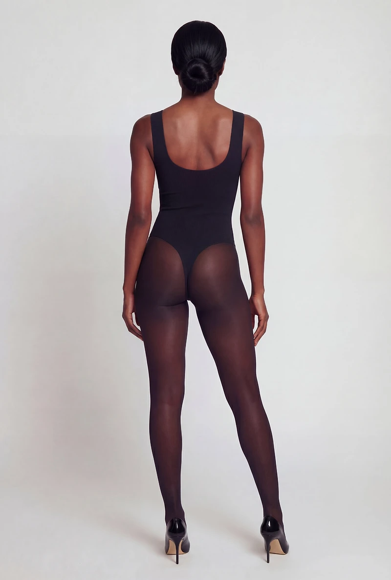Seamless Scoop Neck Tank Bodysuit