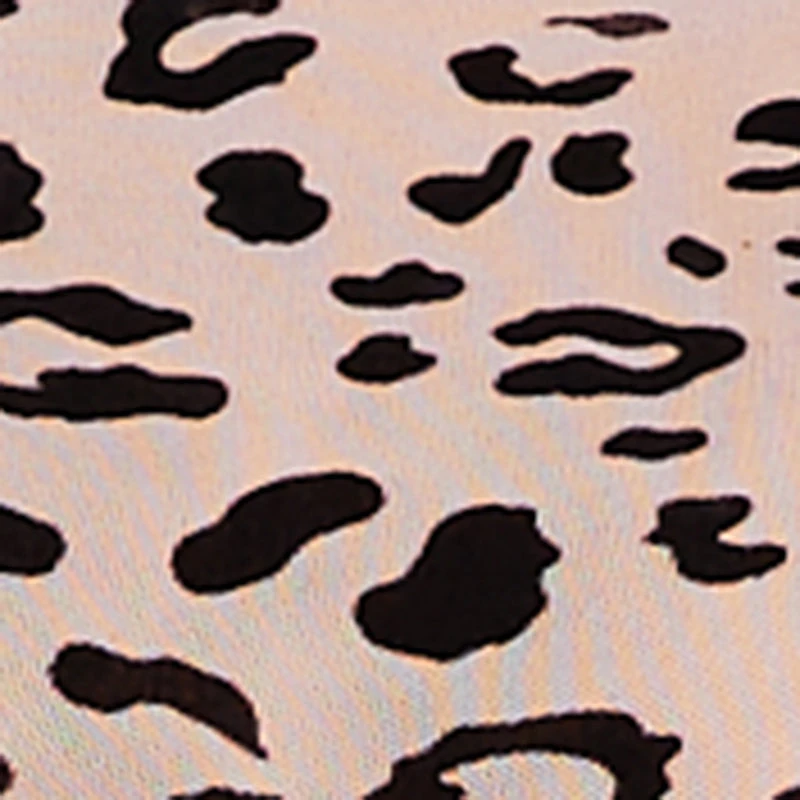 Animal Print Velvet Burnout Mesh Bodysuit