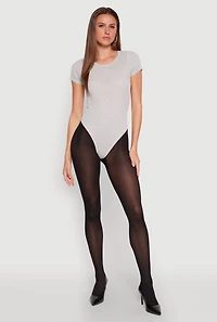 Daisy Rib Knit Crew Neck Bodysuit