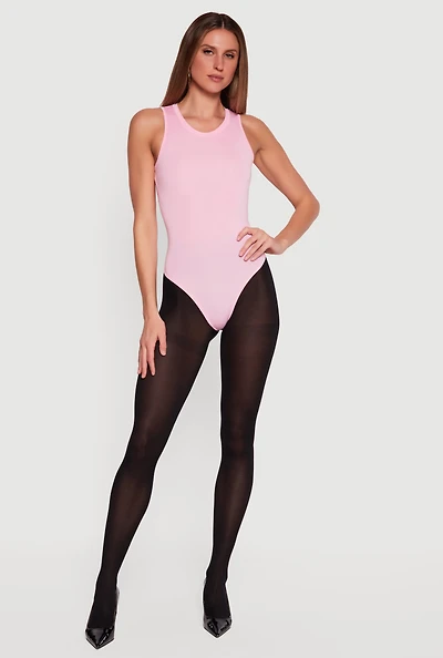 Scoop Neck Racerback Bodysuit