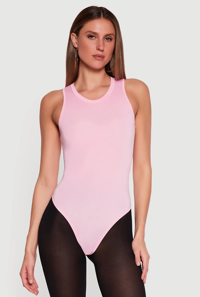 Scoop Neck Racerback Bodysuit