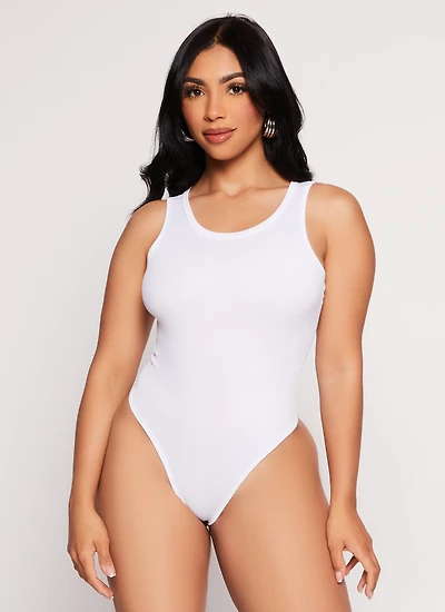 Daisy Ribbed Knit Tank Bodysuit