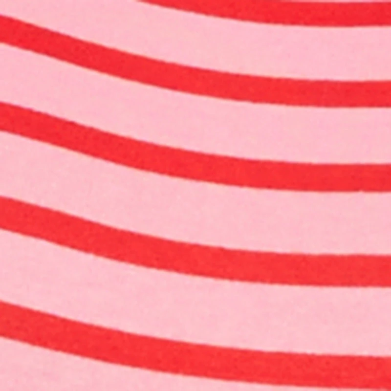 Striped Sleeveless Thong Bodysuit