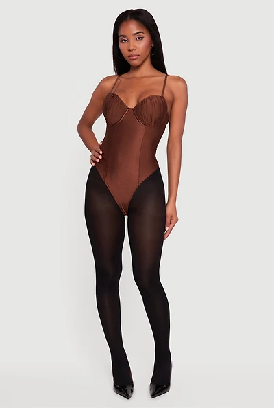Ruched Bustier Bodysuit