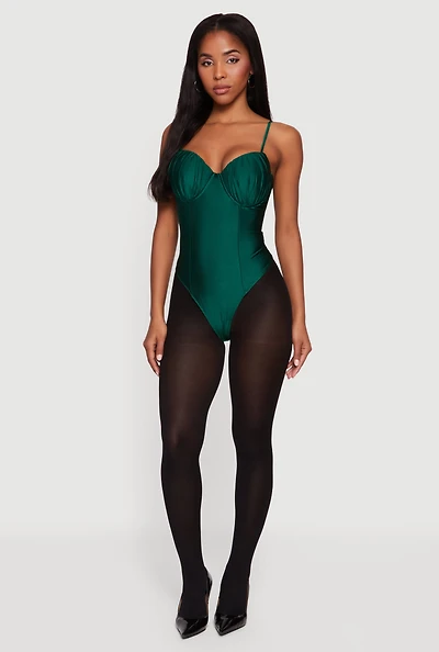 Ruched Bustier Bodysuit