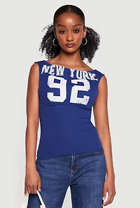 New York 92 Graphic Top