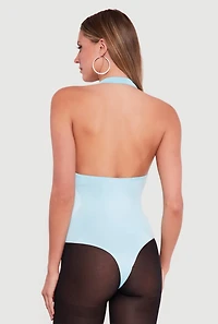 Cowl Neck Halter Bodysuit