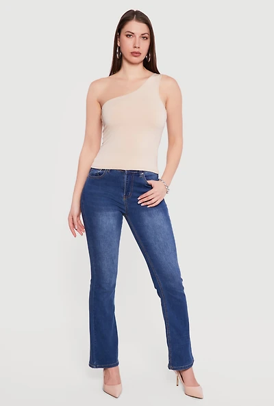 Double Layered One Shoulder Blouse