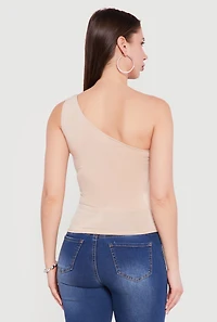 Double Layered One Shoulder Blouse